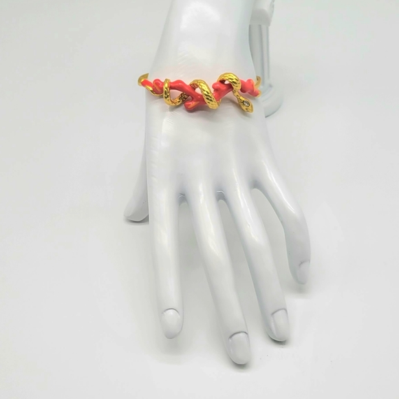 SOLD- Alexis Bittar Sea Snake in the Coral Reef Adjustable Cuff w/ - Picture 8 of 17